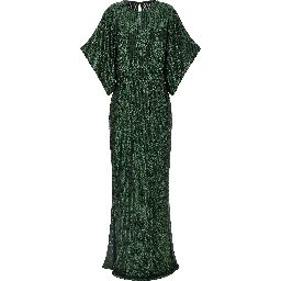 Bicolor Polyester Long Dress