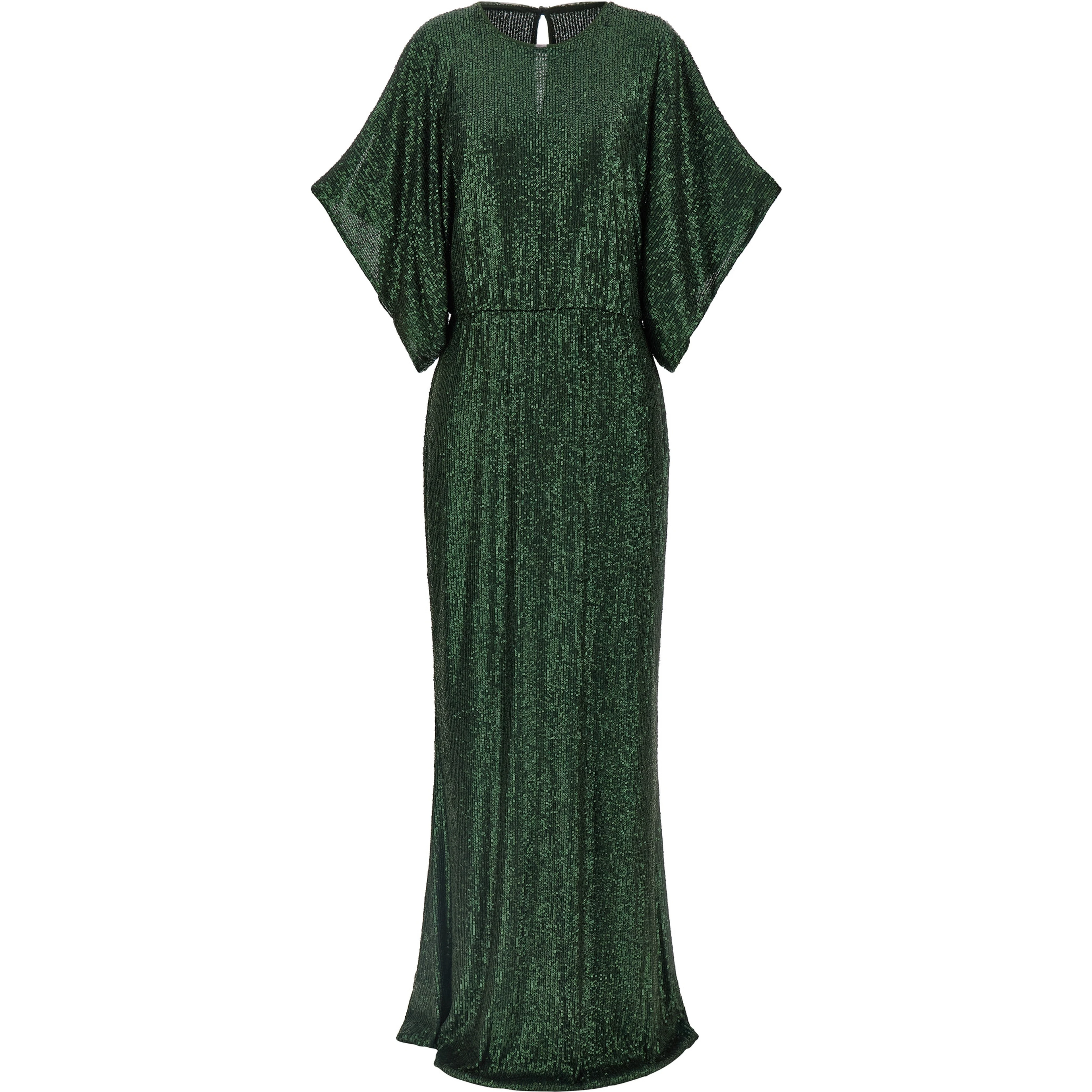 Bicolor Polyester Long Dress
