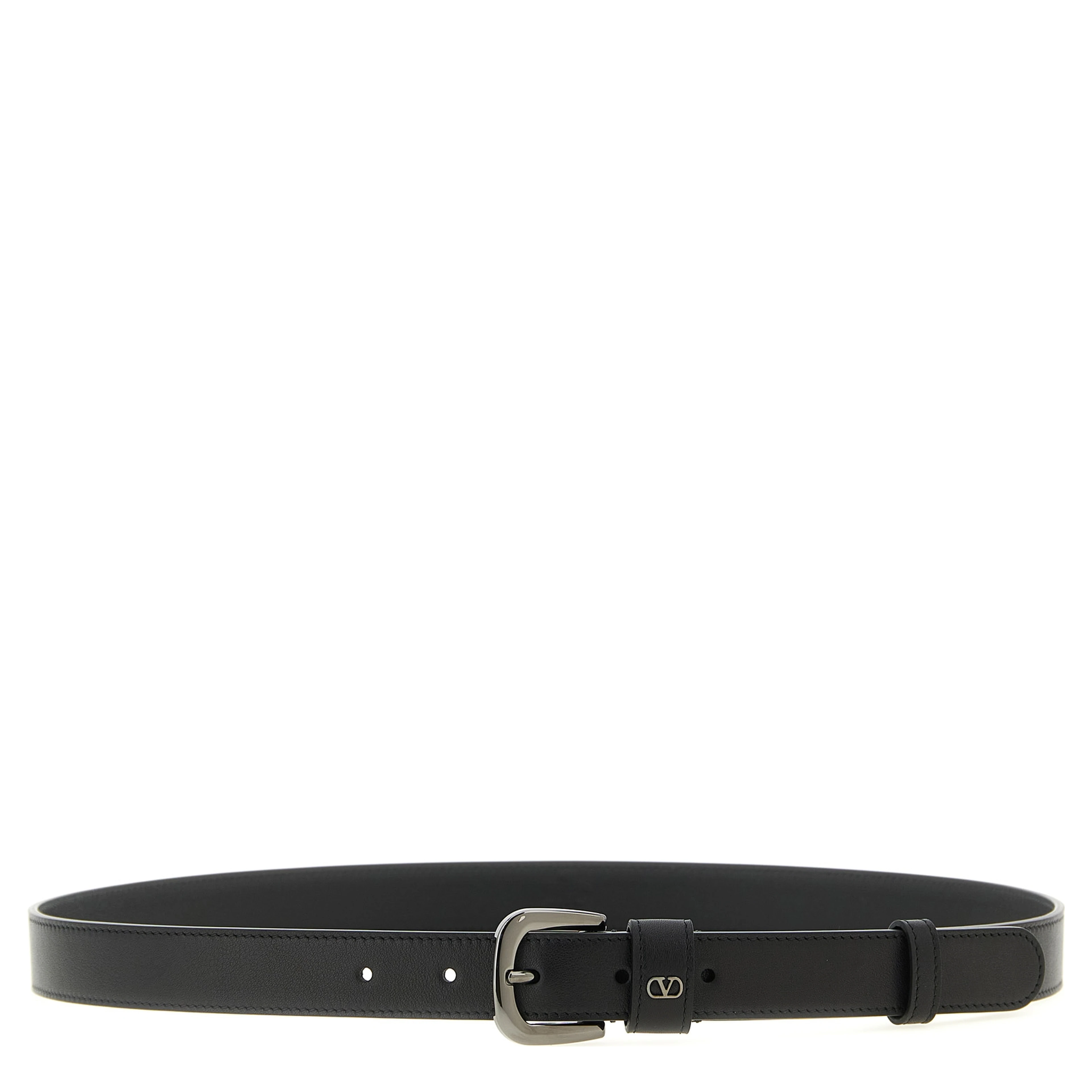 Black Calfskin Regular Belt