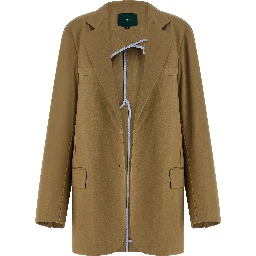 Beige Cotton Blazer