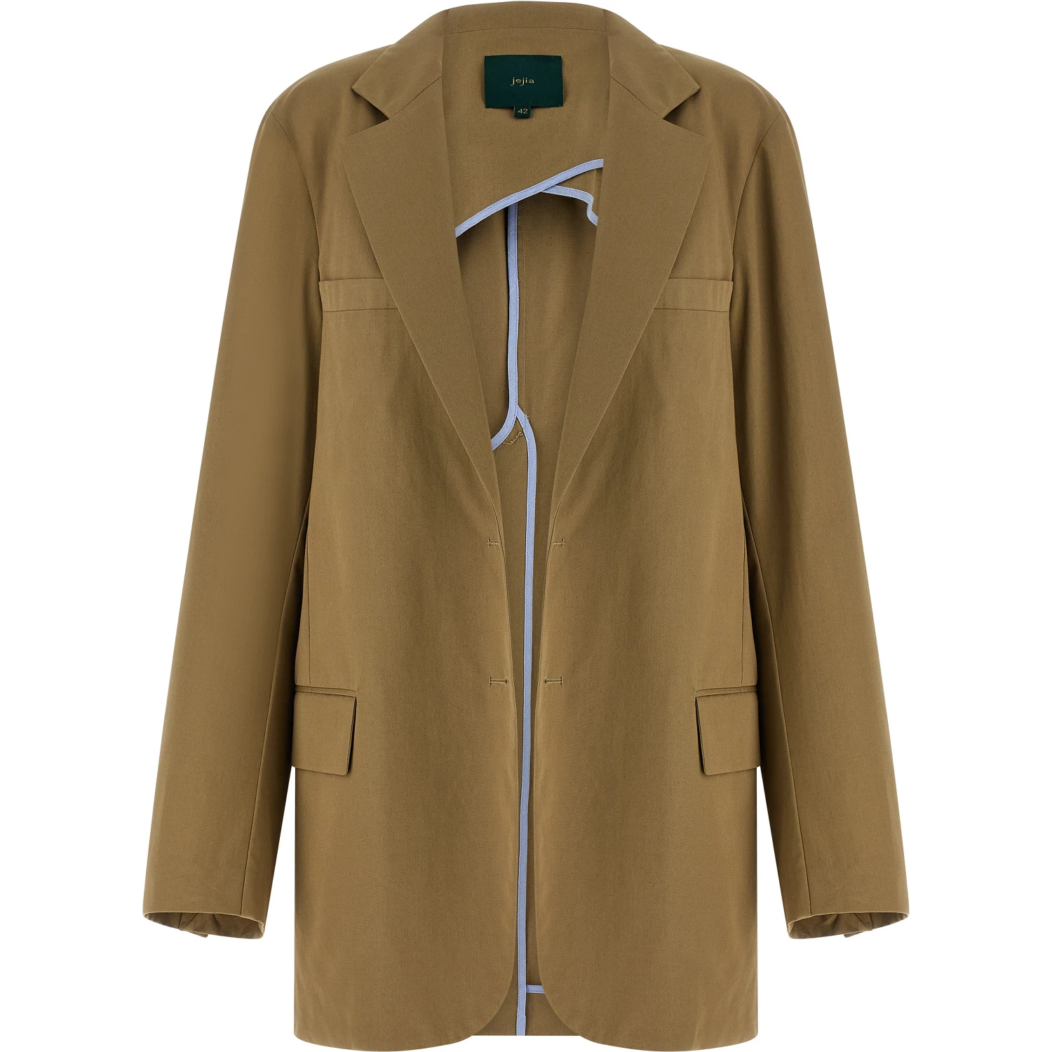Beige Cotton Blazer