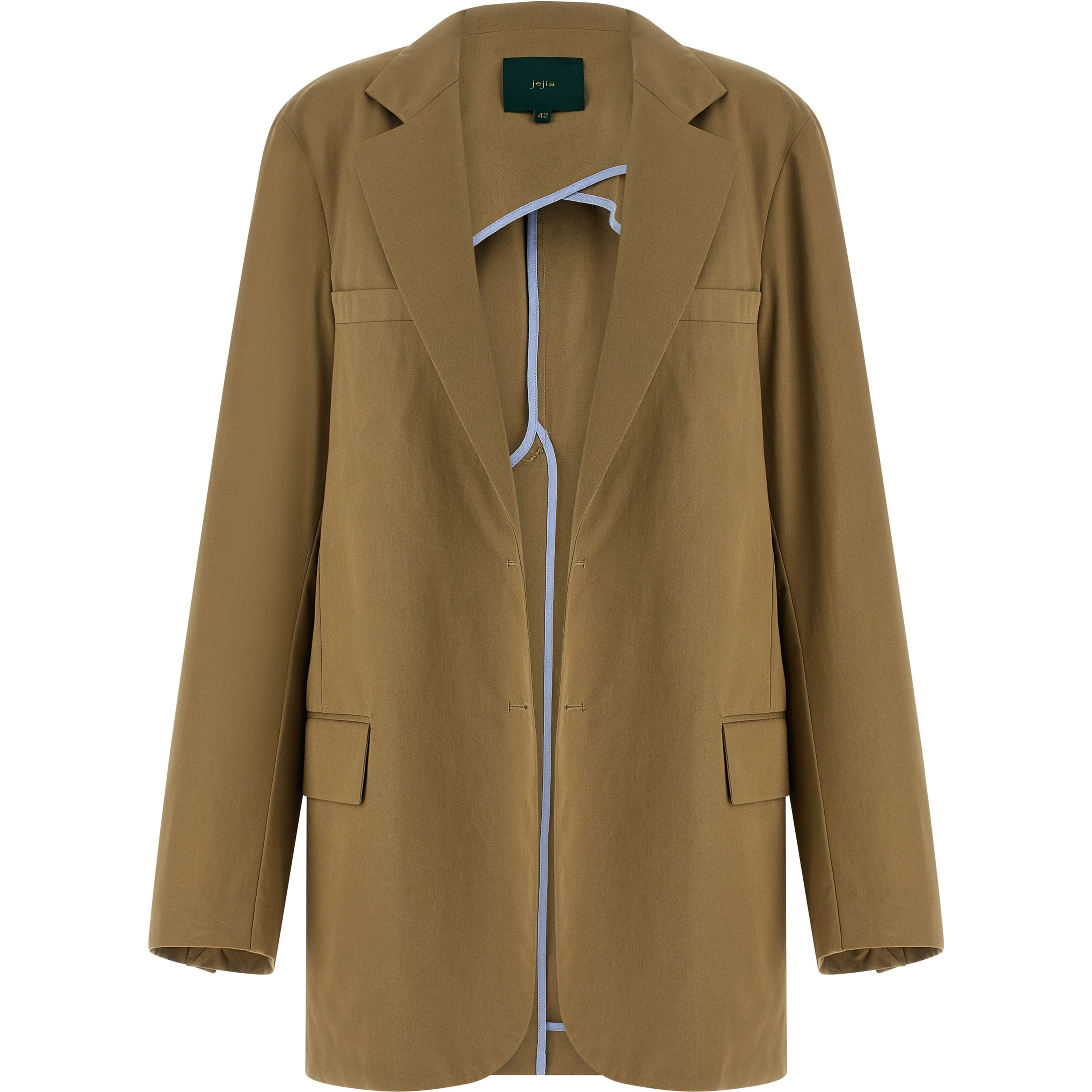 Beige Cotton Blazer