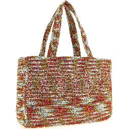 Multicolor Viscose Tote Bag