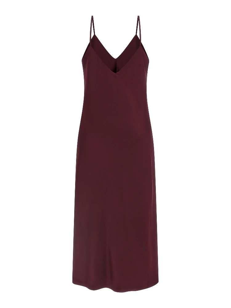 Bordeaux Polyester Midi Dress alternative