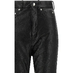 Black Lamb Leather Pants