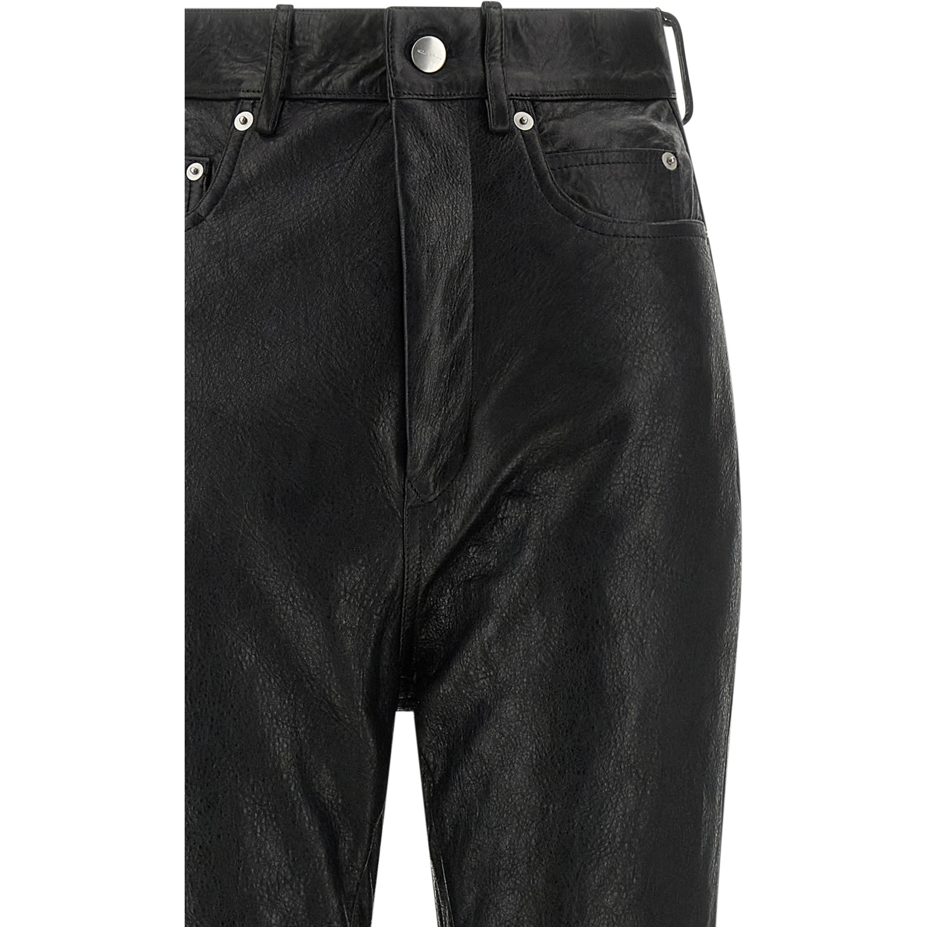 Black Lamb Leather Pants