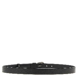 Black Calfskin Regular Belt