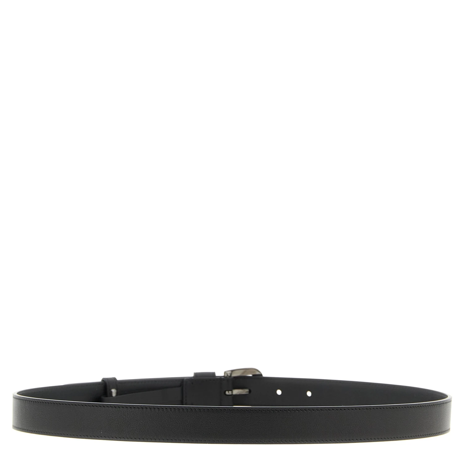 Black Calfskin Regular Belt