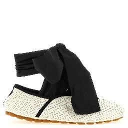 Bicolor Lamb Leather Ballet Flats