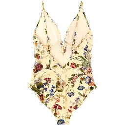 Multicolor Polyamide One-Piece Swimsuit