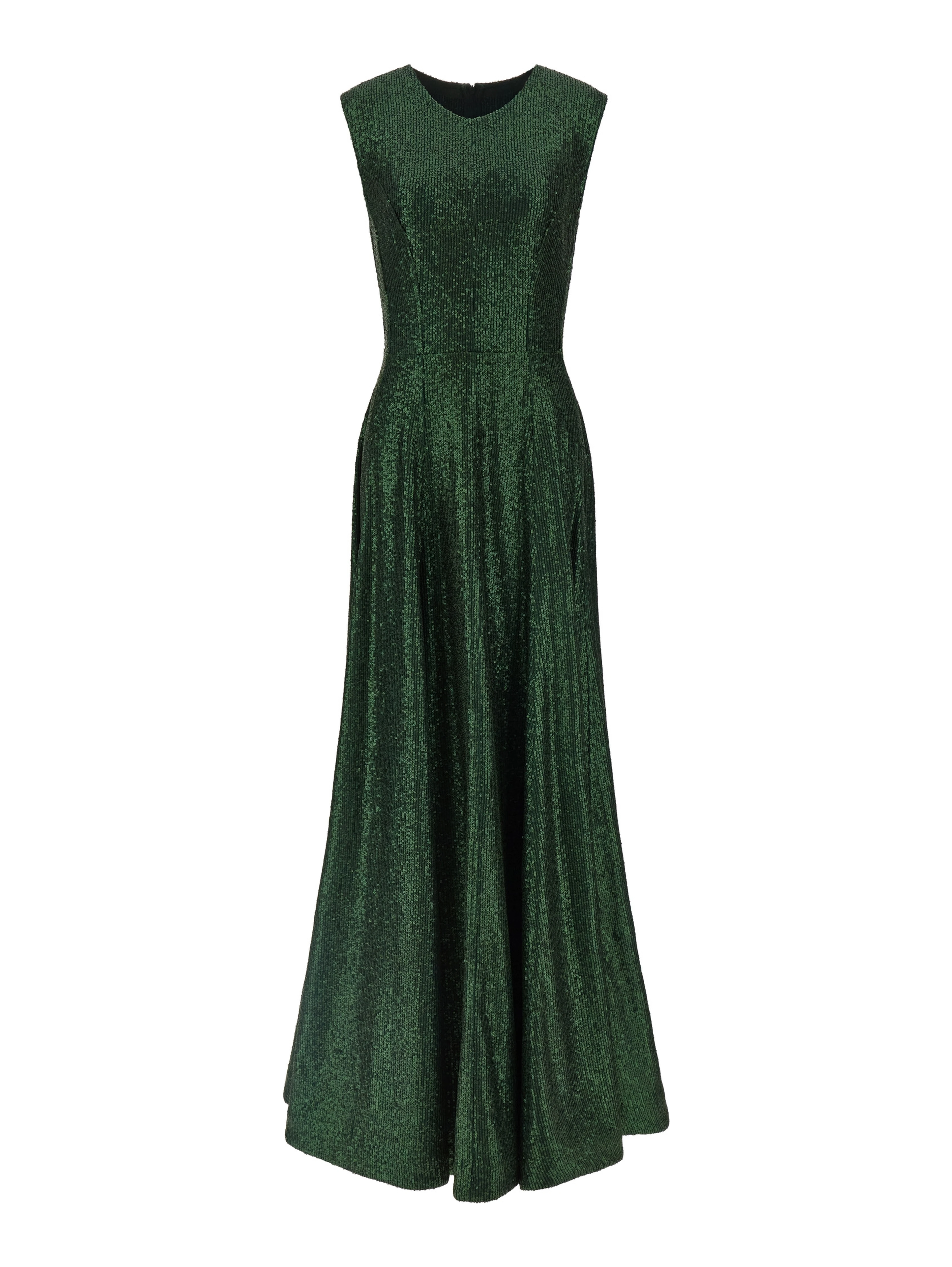 Bicolor Polyester Long Dress