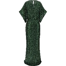 Bicolor Polyester Long Dress