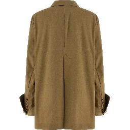 Beige Cotton Blazer