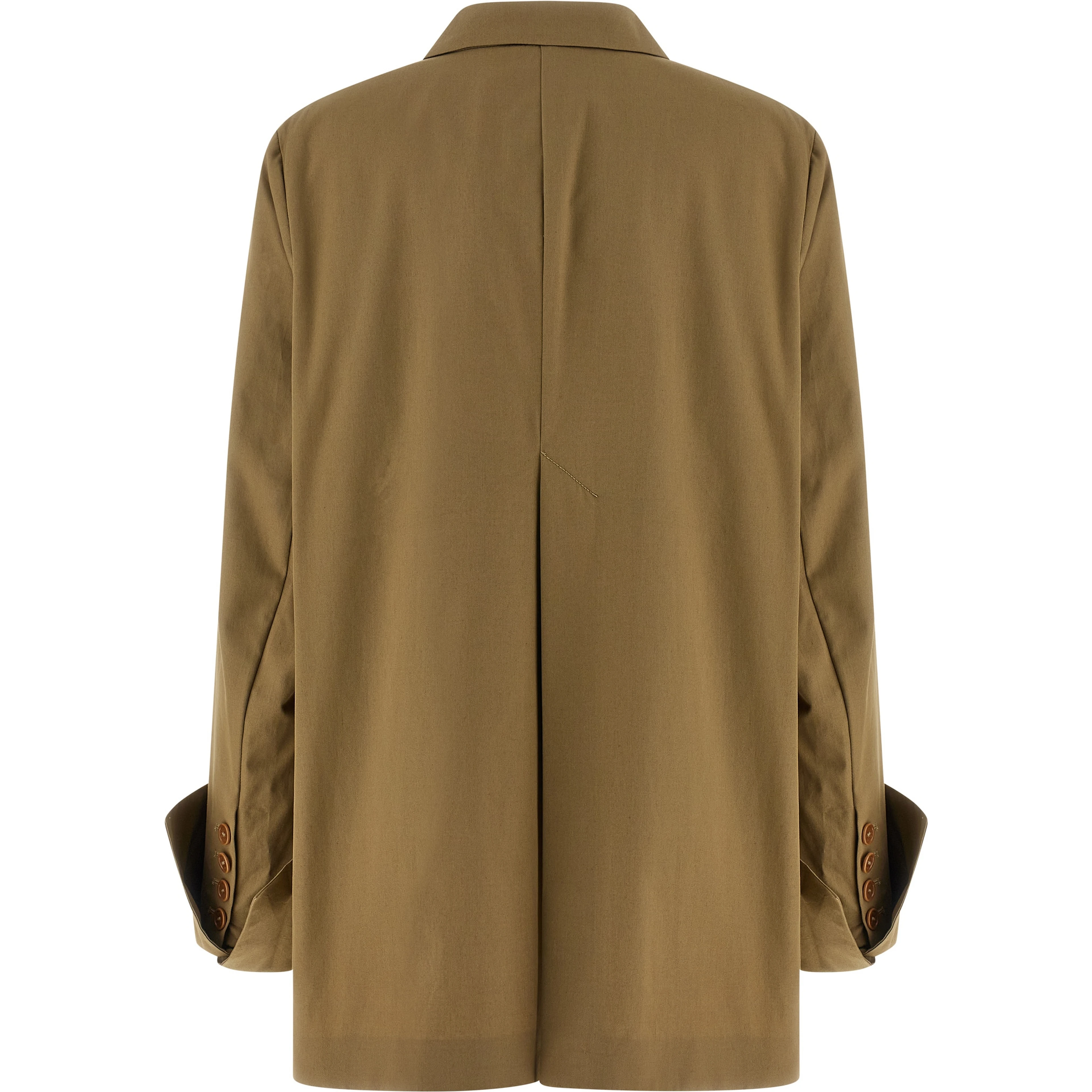 Beige Cotton Blazer