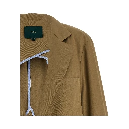 Beige Cotton Blazer