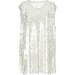 White Polyamide Tank Tops