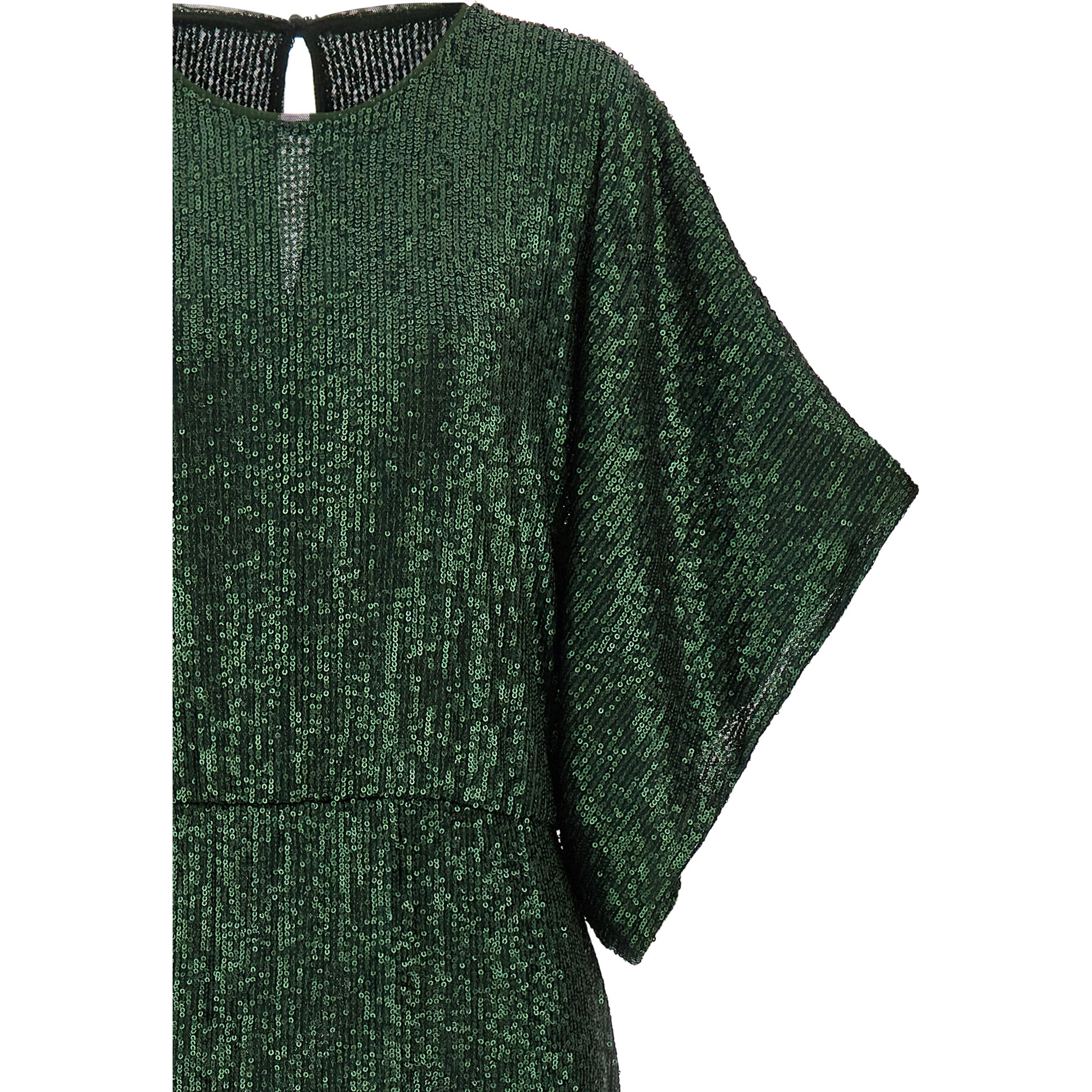 Bicolor Polyester Long Dress