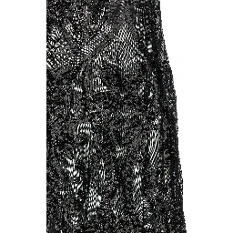 Black Polyester Long Dress