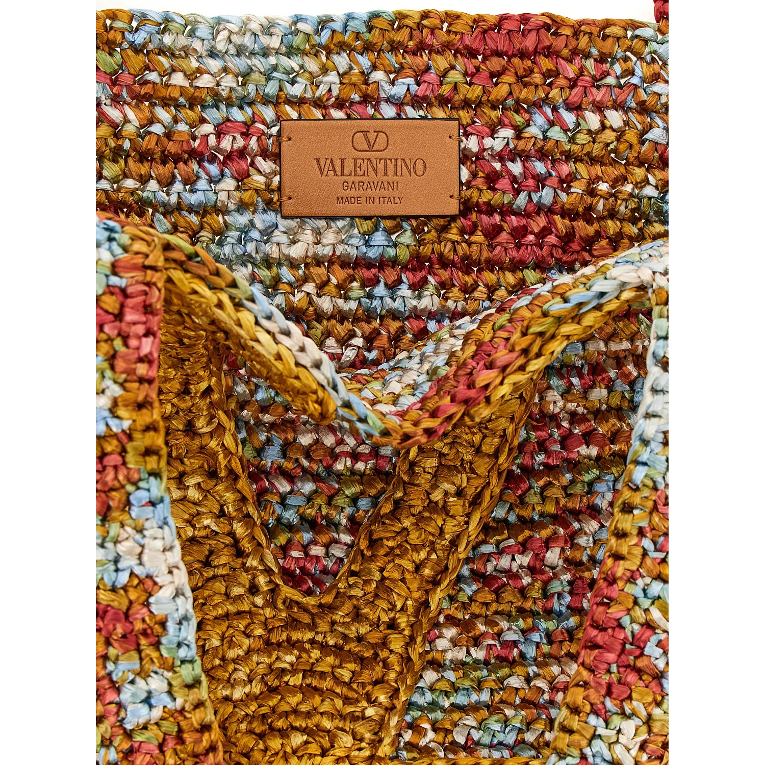 Multicolor Viscose Tote Bag