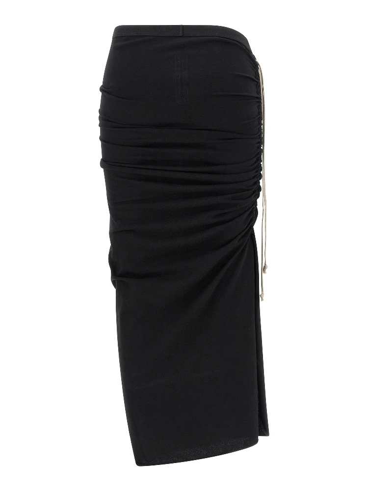 Black Cotton Midi Skirt alternative