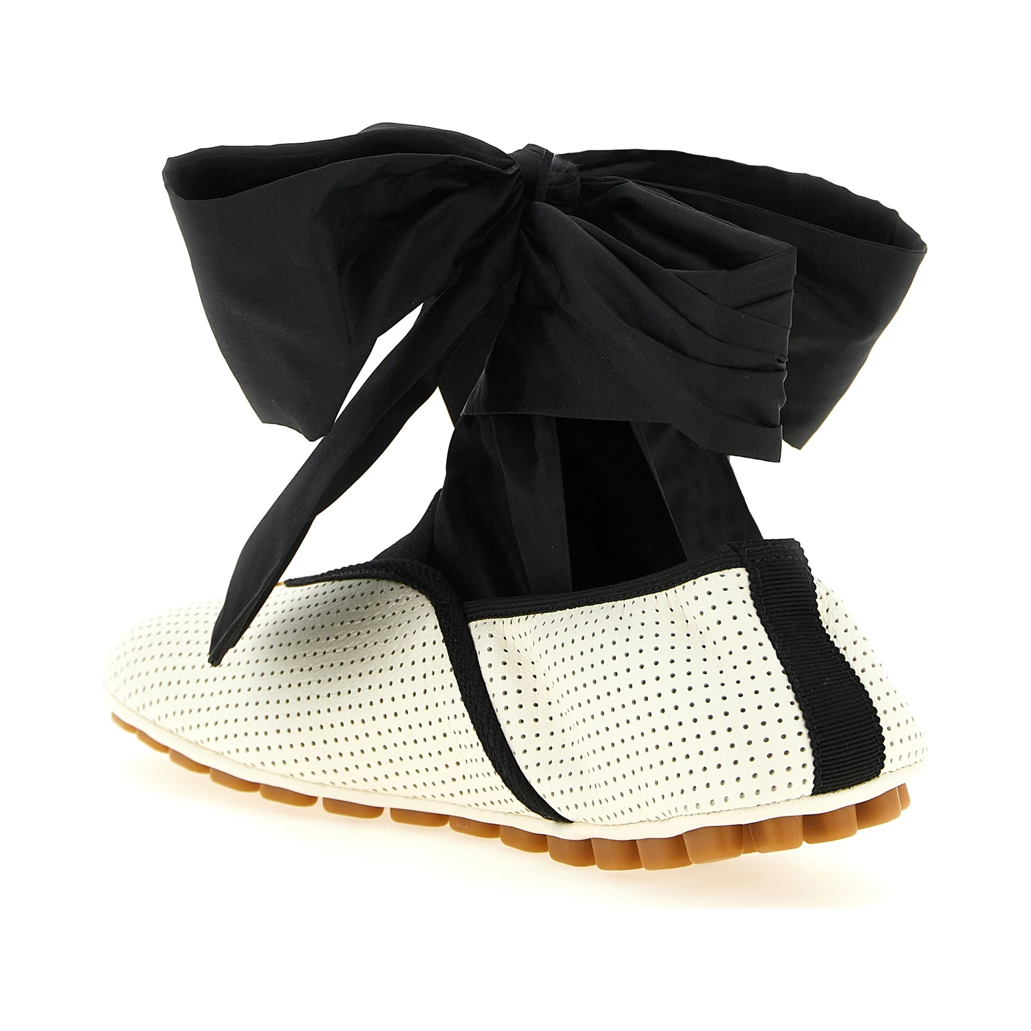 Bicolor Lamb Leather Ballet Flats