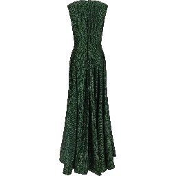 Bicolor Polyester Long Dress