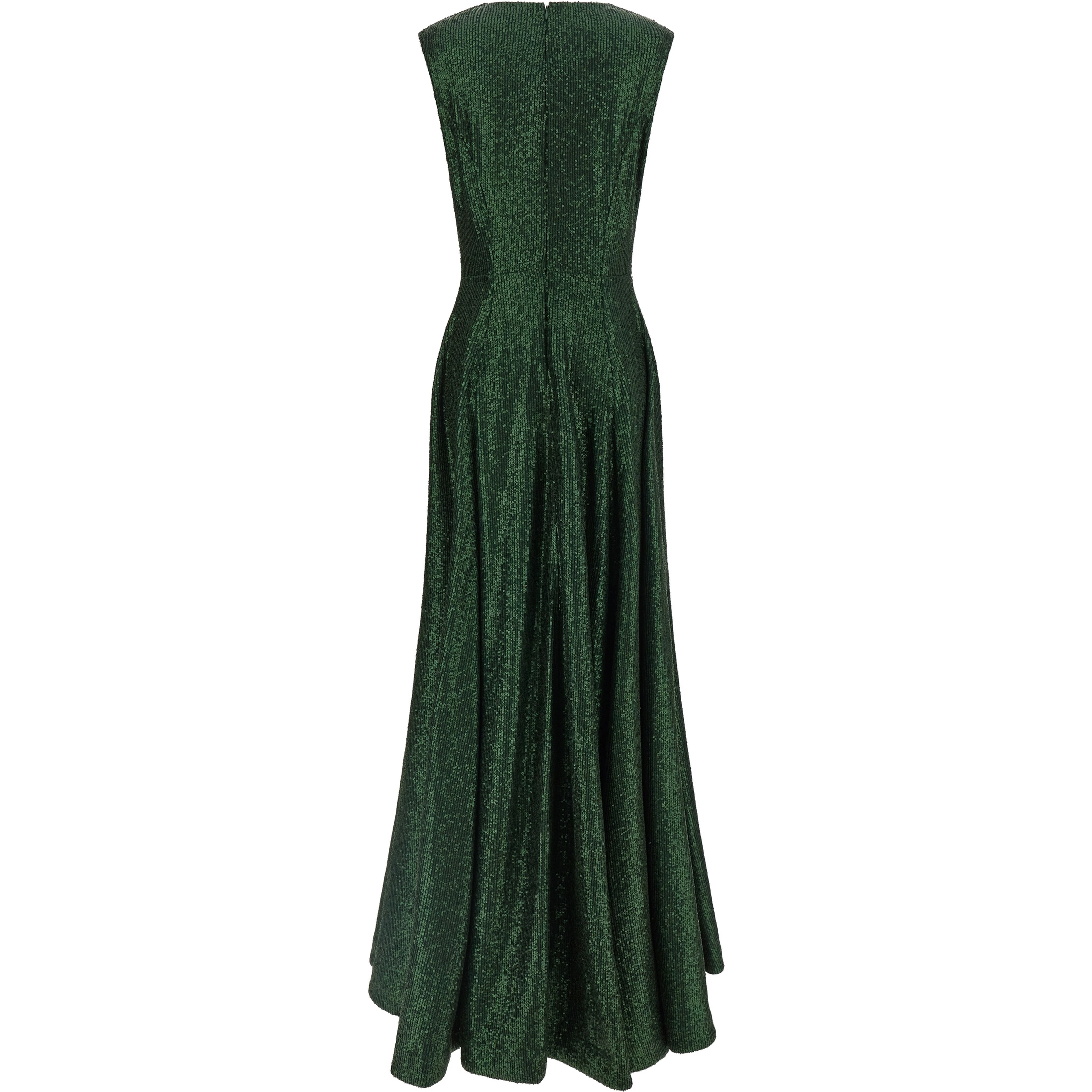 Bicolor Polyester Long Dress