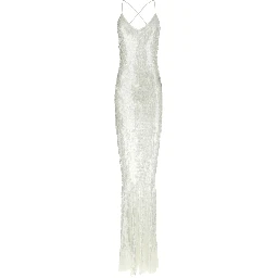White Polyamide Long Dress