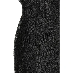 Black Polyester Long Dress