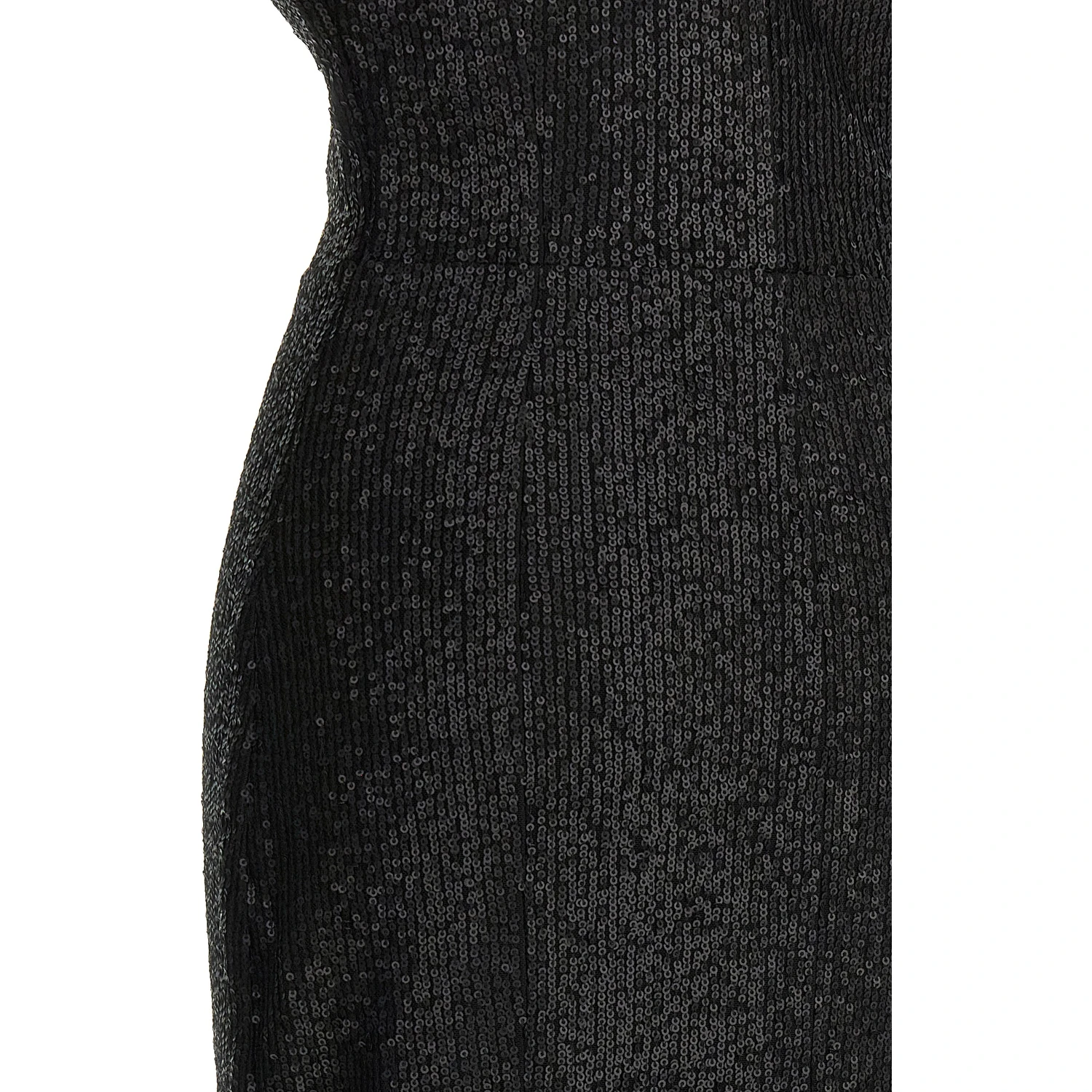 Black Polyester Long Dress
