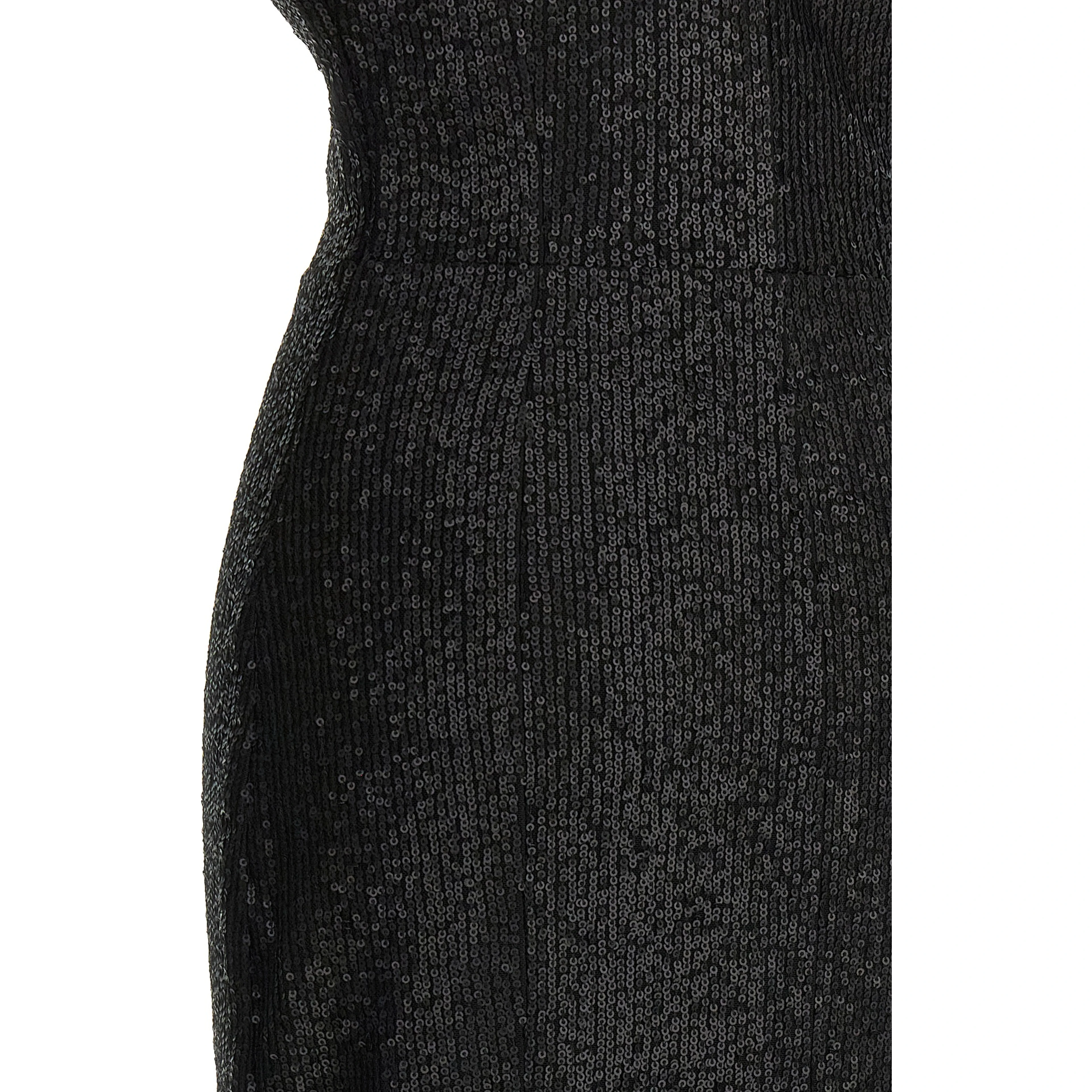 Black Polyester Long Dress