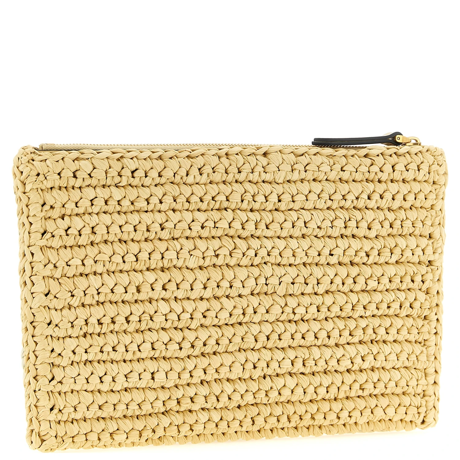 White Viscose Clutch Bag
