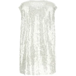White Polyamide Tank Tops