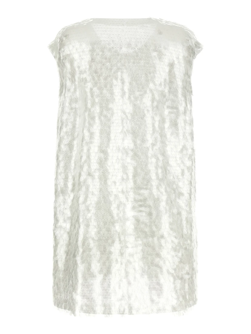 White Polyamide Tank Tops