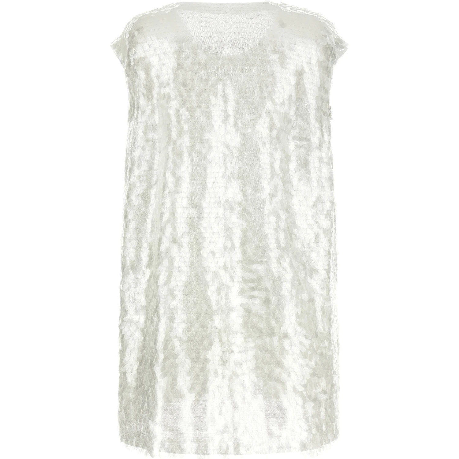 White Polyamide Tank Tops