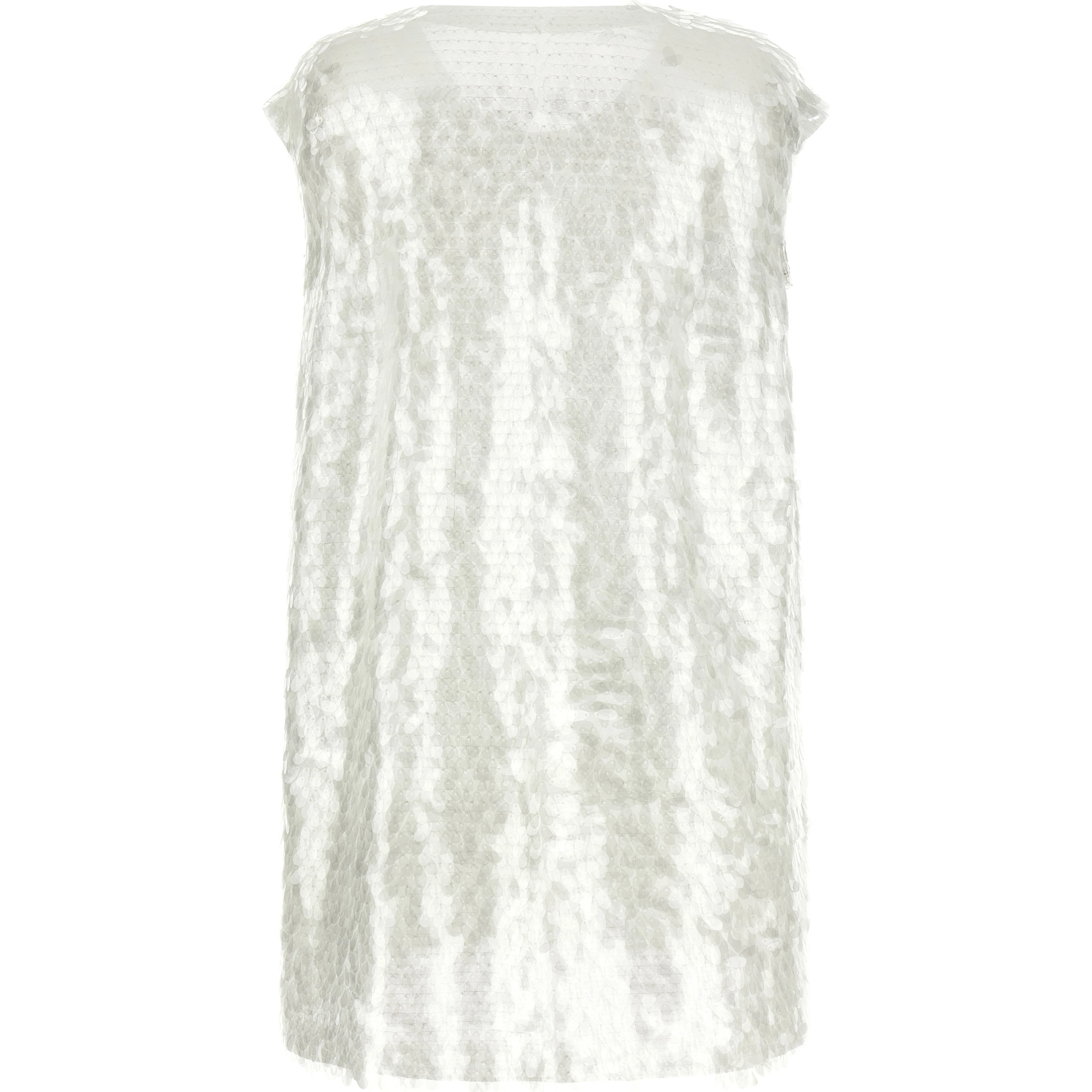 White Polyamide Tank Tops