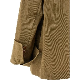 Beige Cotton Blazer