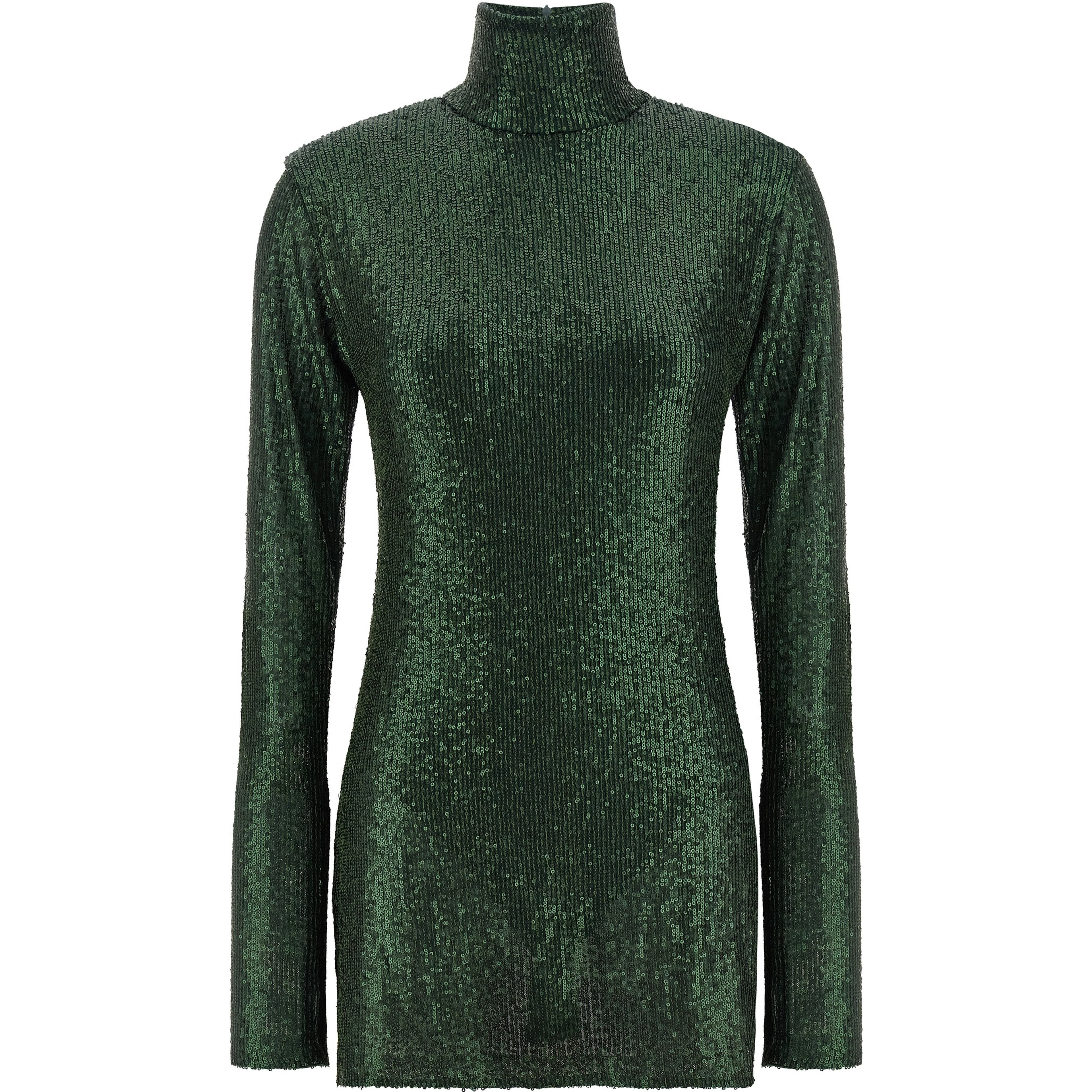 Bicolor Polyester Short Dress