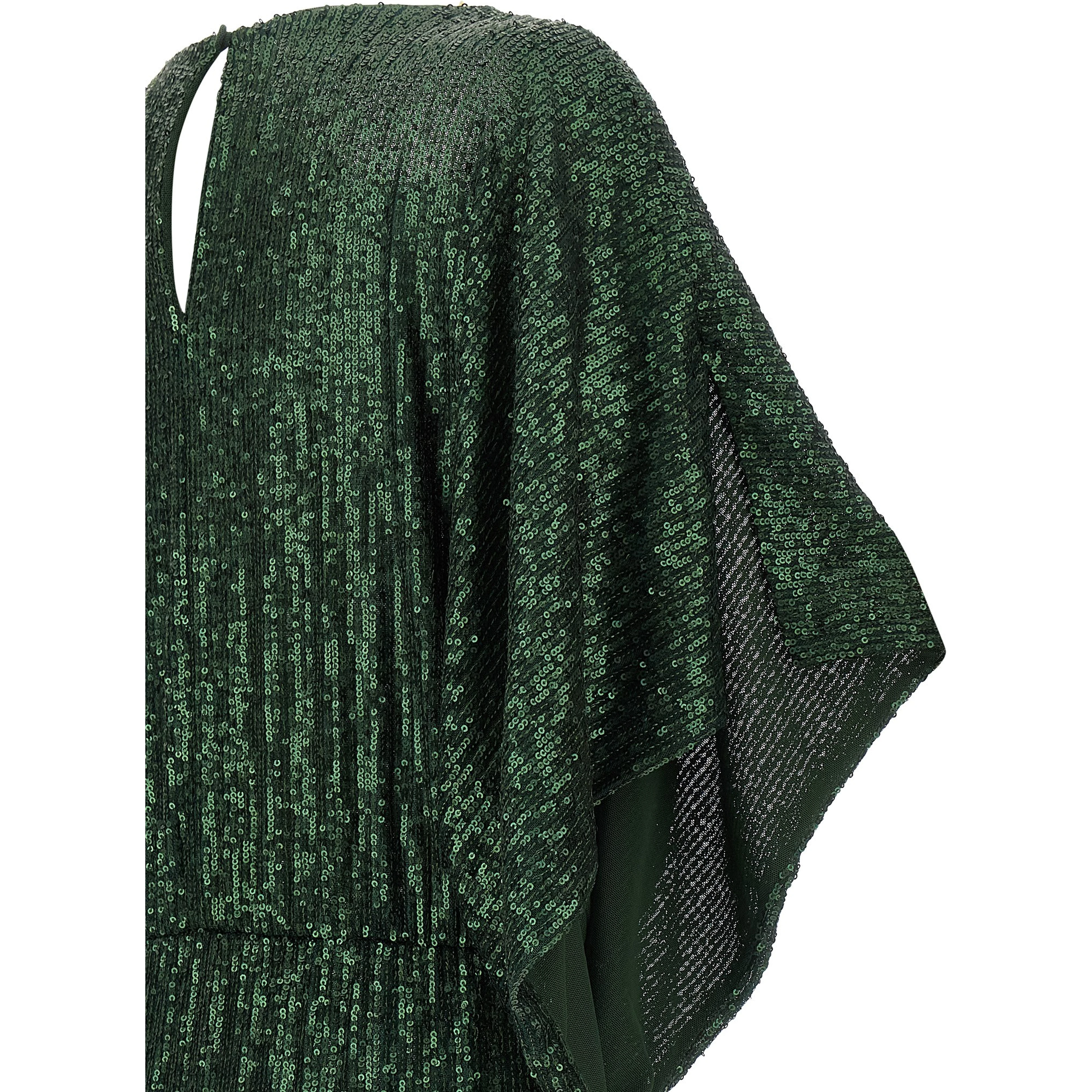 Bicolor Polyester Long Dress
