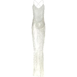 White Polyamide Long Dress
