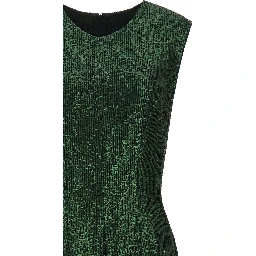 Bicolor Polyester Long Dress