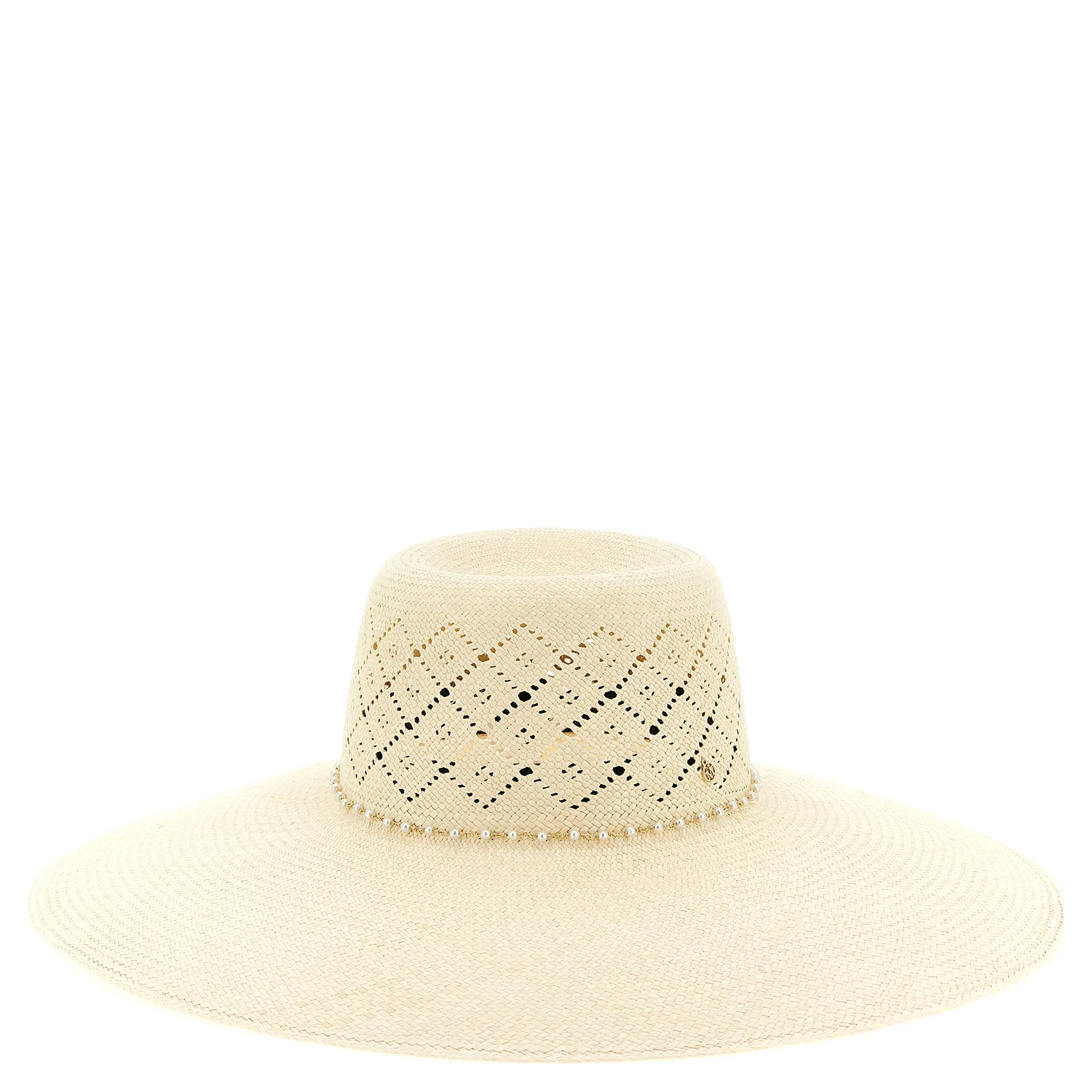 Beige Fabric Sunhat