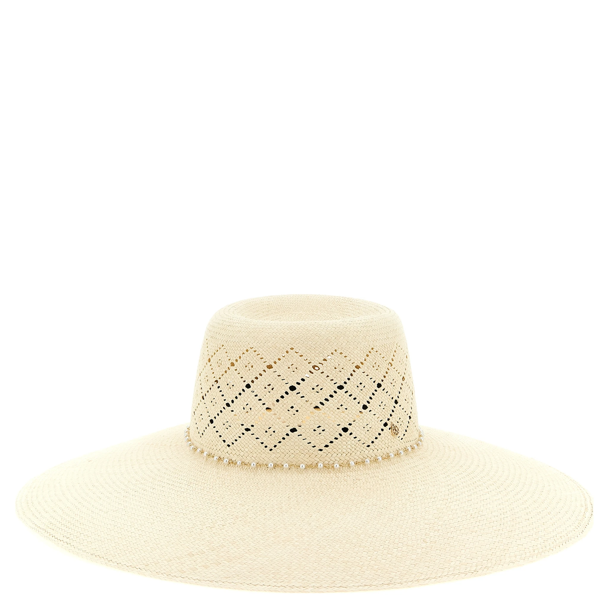 Beige Fabric Sunhat