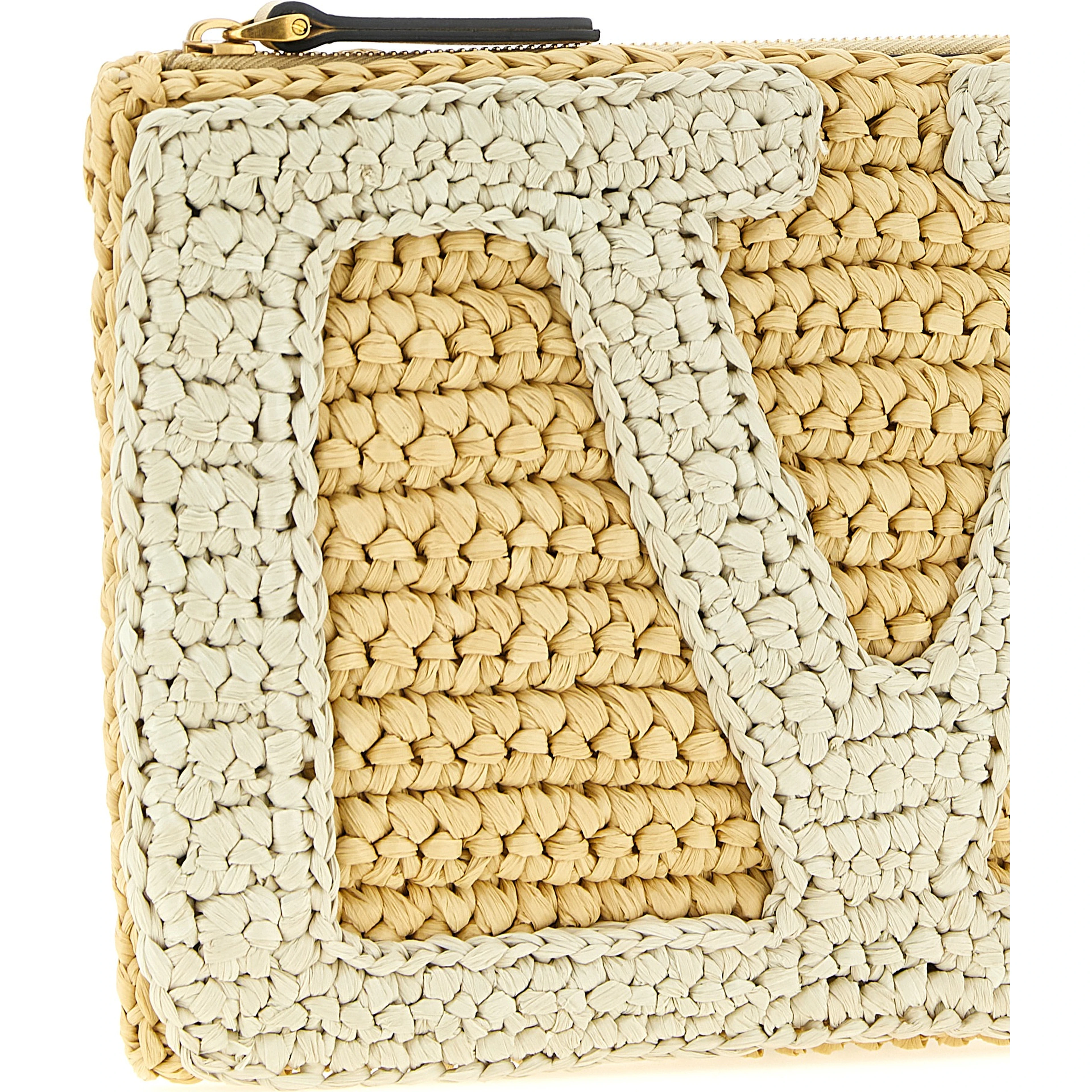 White Viscose Clutch Bag