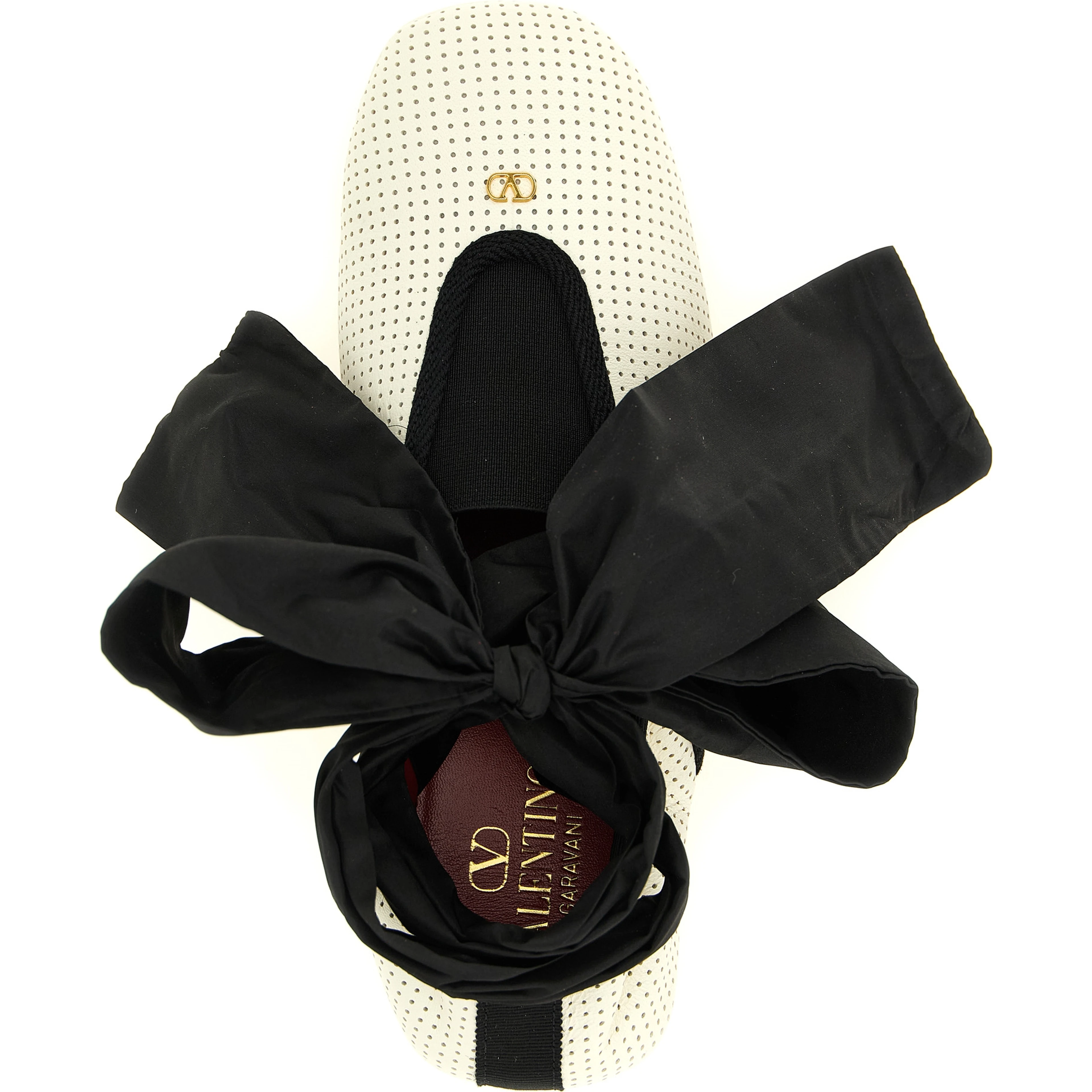 Bicolor Lamb Leather Ballet Flats