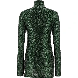 Bicolor Polyester Short Dress