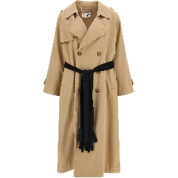 Beige Cotton Coat