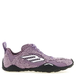 Purple Polyester Athletic Sneakers