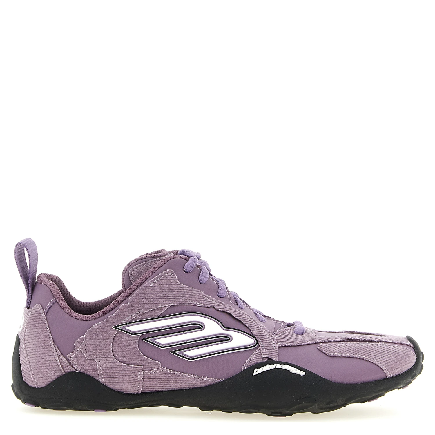 Purple Polyester Athletic Sneakers
