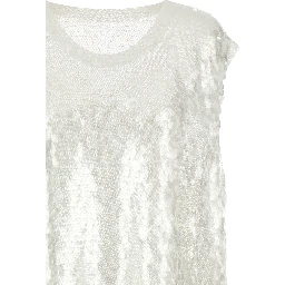 White Polyamide Tank Tops